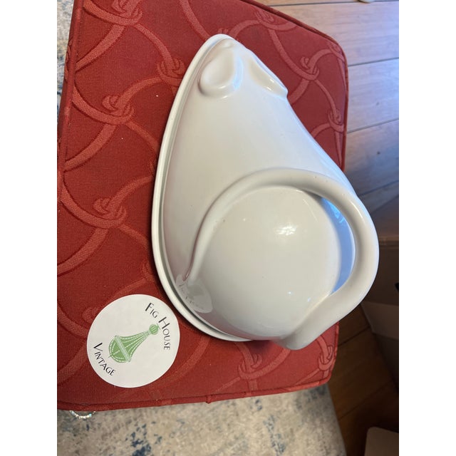 1970s Oversized Ceramic Cheese Mouse Dish and Cover For Sale - Image 4 of 5