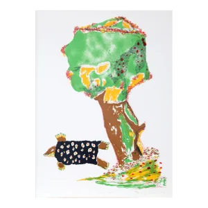 Turtle Dove, Benny Andrews Lithograph