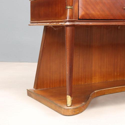 Brown Petineuse with Mirror, 1950s-1960s For Sale - Image 8 of 11