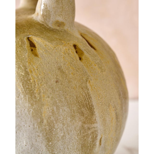 Off-white Handmade Mediterranean "Fig Vase 8" Glazed Stoneware by Canoa Lab for TRNK From Deriva Y Trampa Series For Sale - Image 8 of 10