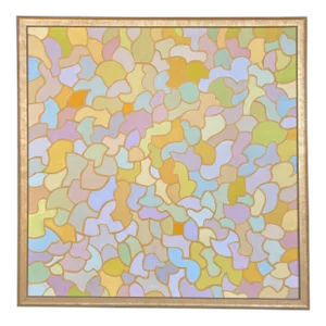 Large Vintage Abstract Expressionist Geometric New York School 80s