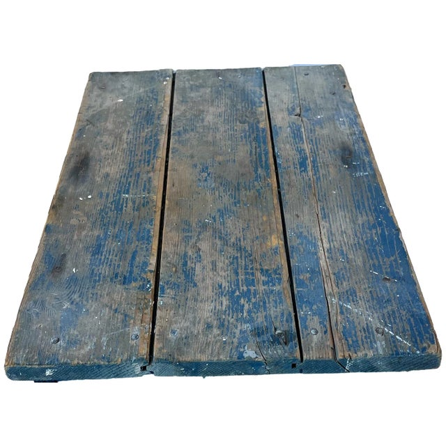 Early 19th Century Primitive Milk Paint Bench For Sale - Image 5 of 9