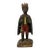 Late 18th Century Spanish Colonial Hand Carved Santos of a Black King Bearing a Gift. Part of a Larger Nativity Scene. For Sale