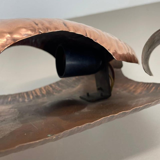 Copper Theatre Wall Light in the style of Stilnovo, Italy, 1950s For Sale - Image 13 of 18