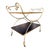 Mid-Century Modern Vintage Hollywood Regency Two-Tier Bar Cart For Sale - Image 3 of 8