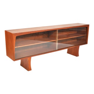 Danish Modern Teak Bookcase or Bar Cabinet For Sale