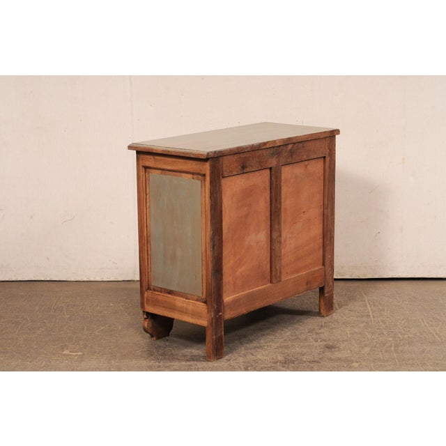 Taupe French Wooden Commode with Unusual Feet For Sale - Image 8 of 12