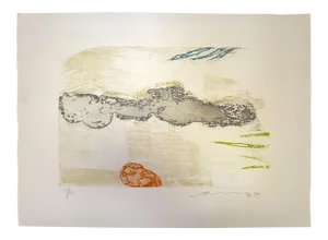 Hsiao Chin, Abstract Composition, Original Etching, 1977