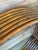 Brown Monumental Vintage Bent Rattan Circular Wall Shelf Manner of Paul Frankl For Sale - Image 8 of 12