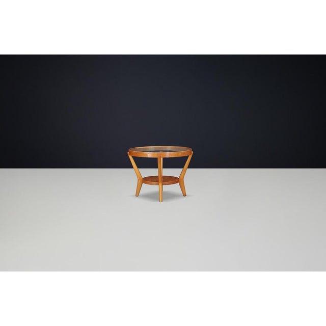 Bentwood Coffee Table attributed to Karel Kozelka & Antonín Kropáček for Int. Prague, 1940s For Sale - Image 3 of 9