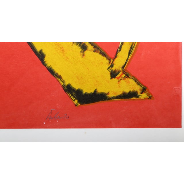 Abstract Peace, Abstract Silkscreen by Herbert Ferber For Sale - Image 3 of 3