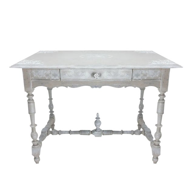 19th Century French Louis XIII Oak Writing Table For Sale