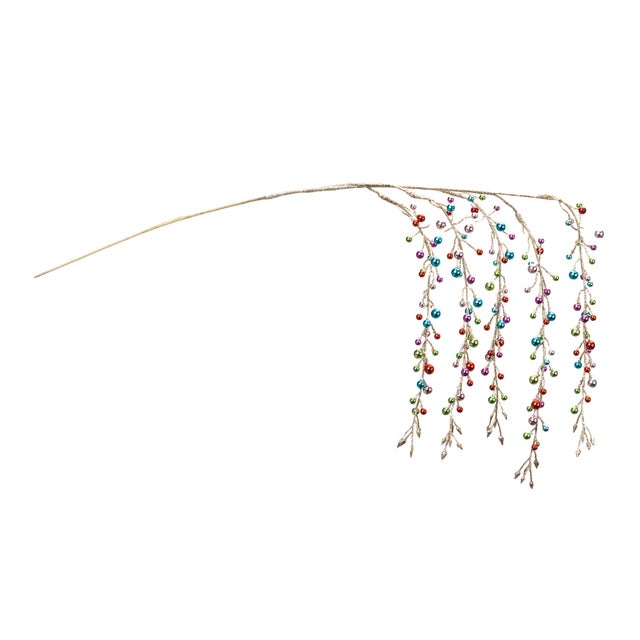 Bring elegance and sparkle to your holiday decor with this exquisite set of Hanging Bead Sprays. Designed in shimmering...