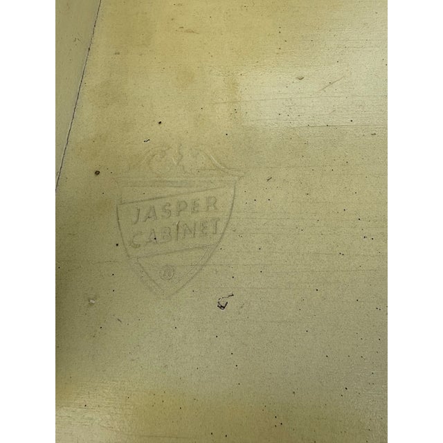 Mid 20th Century Jasper Cabinet Co. Cream China Cabinet For Sale - Image 9 of 17