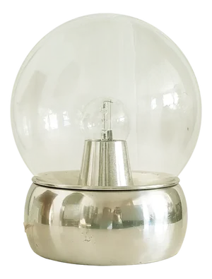 Vieste Table Lamp in Aluminum and Glass by Gianemilio Piero & Onosa Monti for Candle, 1970s