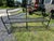 Metal Large Custom Hand Wrought Iron Lutyens Garden Bench For Sale - Image 7 of 10
