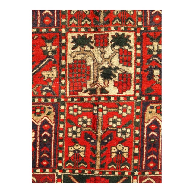 Offered is a gorgeous Persian Bakhtiari area rug. The luxurious hand-knotted pile is made from very fine lamb's wool and...