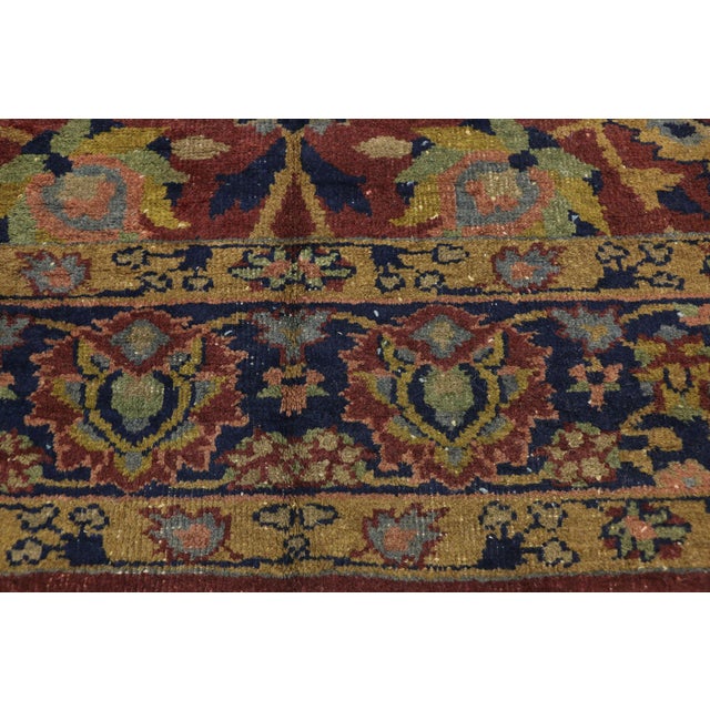 1910's Antique Indian Agra Gallery Rug - 06'00 X 15'00 For Sale - Image 4 of 8