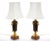 This exquisite pair of antique French table lamps incorporates beautifully crafted mid-19th-century patinated bronze urns,...