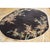 Art Deco 1930s Black Bamboo Floral Antique Chinese Art Deco Carpet 8'4" X 11'8" Wool Rug For Sale - Image 3 of 9
