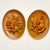 This is a lovely pair of Mid-Century Ceramic oval plates that are warm and welcoming when hung on a wall. They feature...