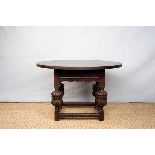 Spanish Revival Early 20th Century Spanish Revival Low Round Table For Sale - Image 3 of 6