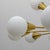 Large Mid-Century Modern Italian Brass and Opaline Glass Sputnik Chandelier, 1970s For Sale - Image 6 of 8
