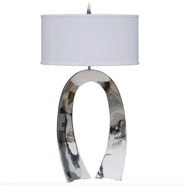 Silver Curtis Norton Sculptural Table Lamp in Stainless Steel. For Sale - Image 8 of 8