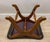 Brown Leather Escabel, 1970s For Sale - Image 14 of 15