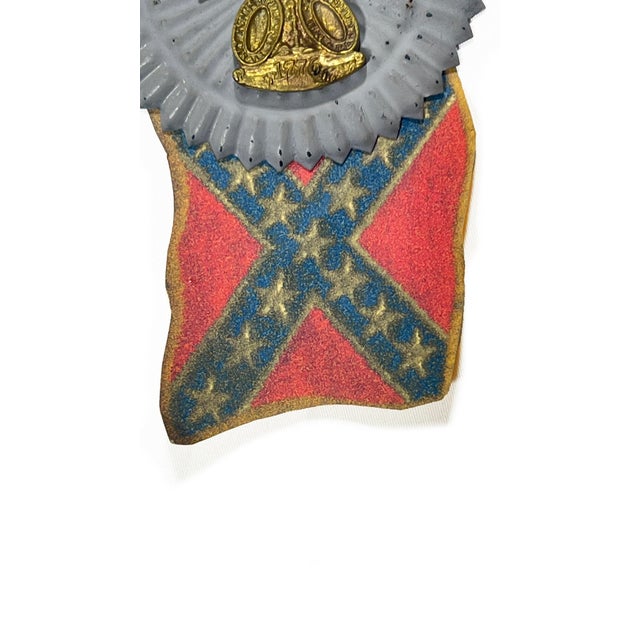 United Confederate Veteran’s, Hat Cockade Circa 1890, South Carolina Palmetto Insignia, Confederate States of America For Sale - Image 9 of 10