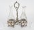 Louis XV Style Silver Plated Oil and Vinegar, Set of 3 For Sale - Image 5 of 8