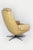 Vintage Finnish Leather Swivel Lounge Chair with Adjustable Recline from Peem, 1970s For Sale - Image 9 of 13