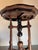 Brown 1990s Imported Asian Lignum Vitae Wood Turned Leg Tripod Footed Plant Stand Table For Sale - Image 8 of 12