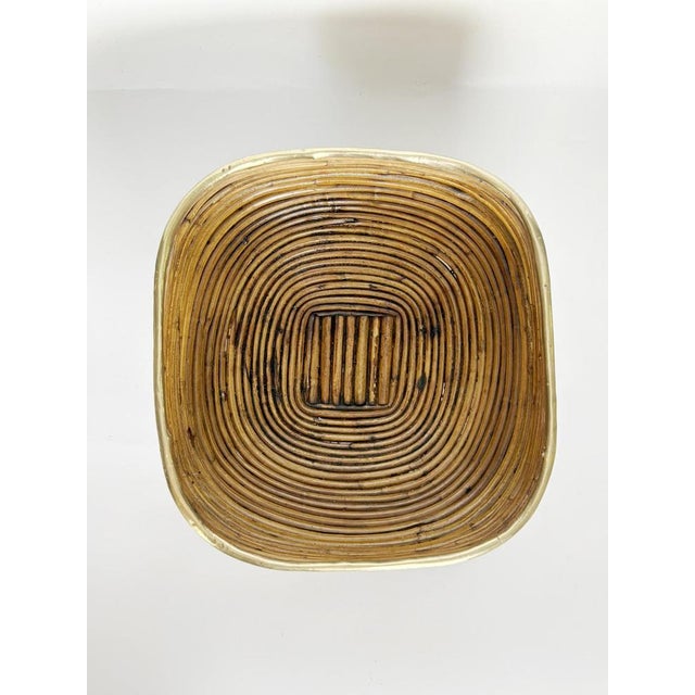 1960s Wicker and Brass Fruit Basket, France, 1960s For Sale - Image 5 of 12