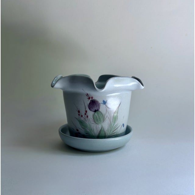 Late 20th Century Buchan Thistleware Fluted Cachepot Planter For Sale - Image 18 of 18