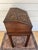 Antique English Slant Top Bible Box Desk Stand Jacobean Carved Oak Lectern C1890 For Sale - Image 9 of 18