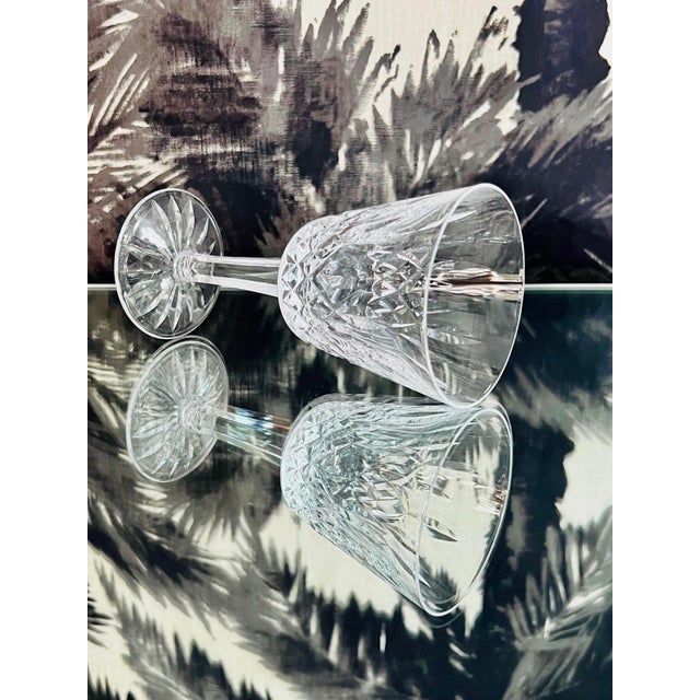 English Vintage Waterford Lismore Crystal Wine Glass, Germany, Circa 1990s For Sale - Image 3 of 9