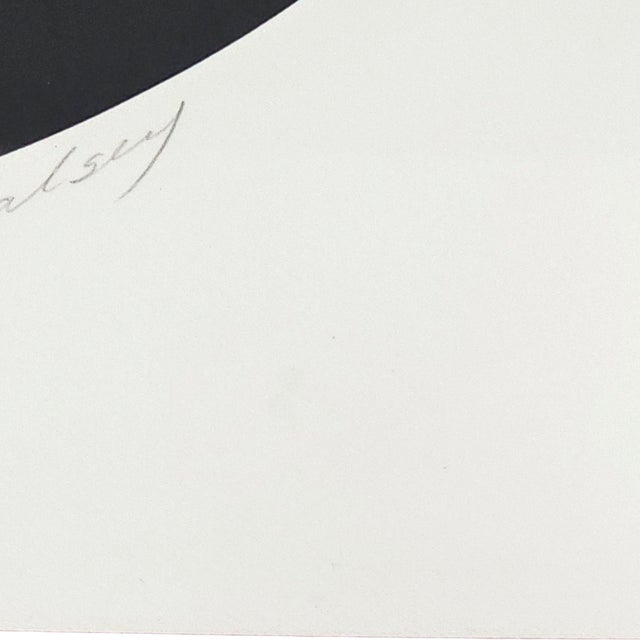 Wood Brian Halsey “Centrion” Signed Limited Edition Geometric Serigraph, 5/40 For Sale - Image 7 of 11