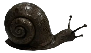 Large Cast Bronze Snail Sculpture