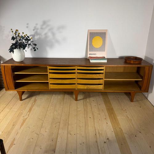 Teak Sideboard from Bernhard Pedersen & Son, Denmark, 1960s For Sale - Image 4 of 14