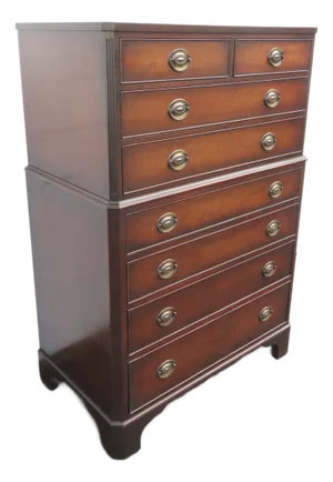 1940s Mahogany Tall Chest of Drawers 6442