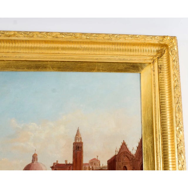 Alfred Pollentine, Grand Canal Venice, 19th Century, Antique Oil Paintings, Framed, Set of 2 For Sale - Image 17 of 18