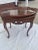 1930s Wooden Queen Anne Style Oval Side Table For Sale - Image 4 of 16