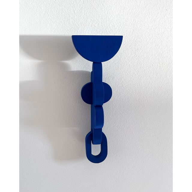 Handmade wall hanging sculpture in painted driftwood by Swedish Artist Klara Bonifazio Hedener. MATERIAL: WOOD DIMENSIONS:...