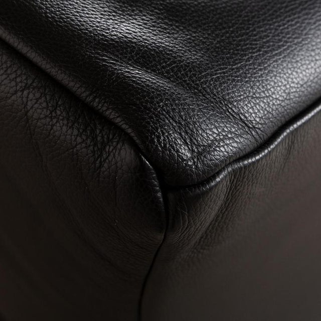 322 3-Seater Sofa in Black Leather from Rolf Benz For Sale - Image 6 of 11