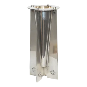 1980s Swid Powell Gwathmey Siegel Courtney Silver Plate Flower Bud Vase