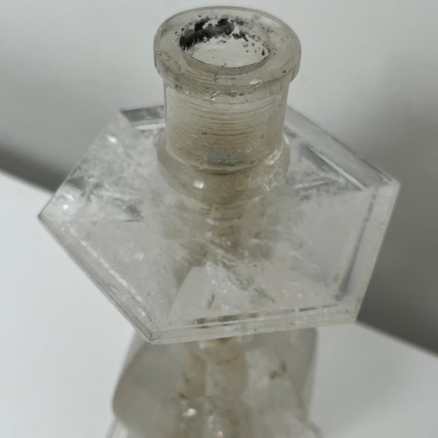Cut Rock Crystal Candleholder For Sale - Image 12 of 14