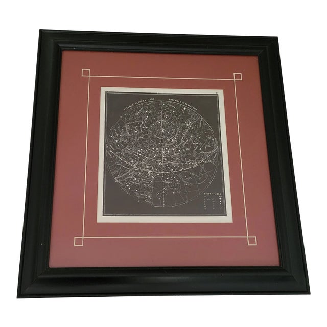 Late 20th Century "Visible Heavens" Constellation Print, Framed For Sale