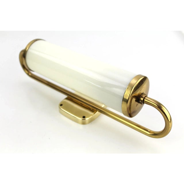 Wall Lamp with Adjustable Glass Tube, 1950s, in Very Good conditions. Designed 1950 to 1959 European Plug (up to 250V).The...