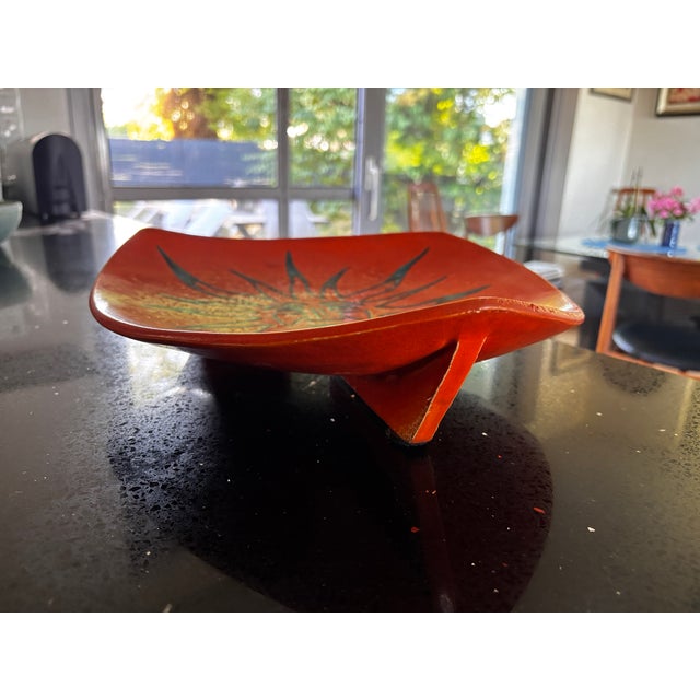 Large Ceramic Trinket Tray by Odette Guillot, France, 1956 For Sale - Image 10 of 13